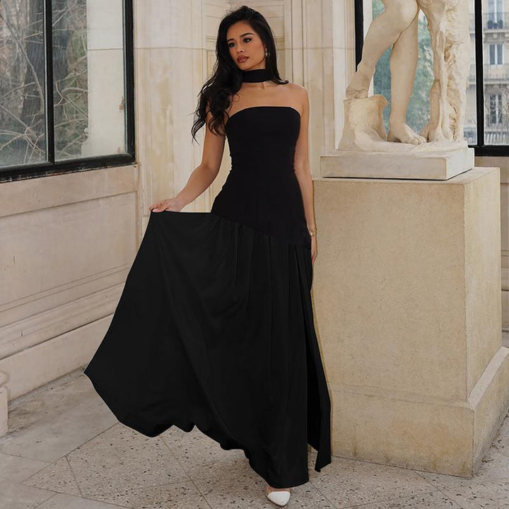 LINDSAY™ - Robe de soirée longue moulante sans manches élégante
