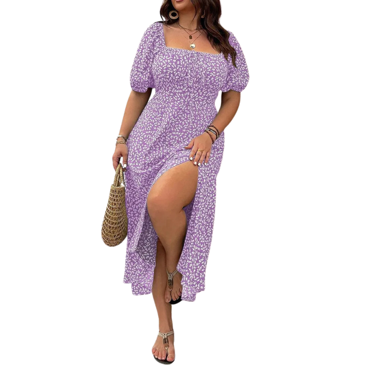SANDRA™ – Robe tendance grande taille à imprimé floral