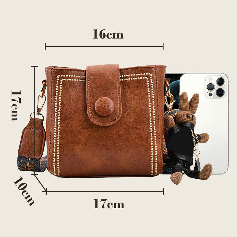 ETHEL | SAC À BANDOULIÈRE VINTAGE AVEC BREGELLE RÉGLABLE