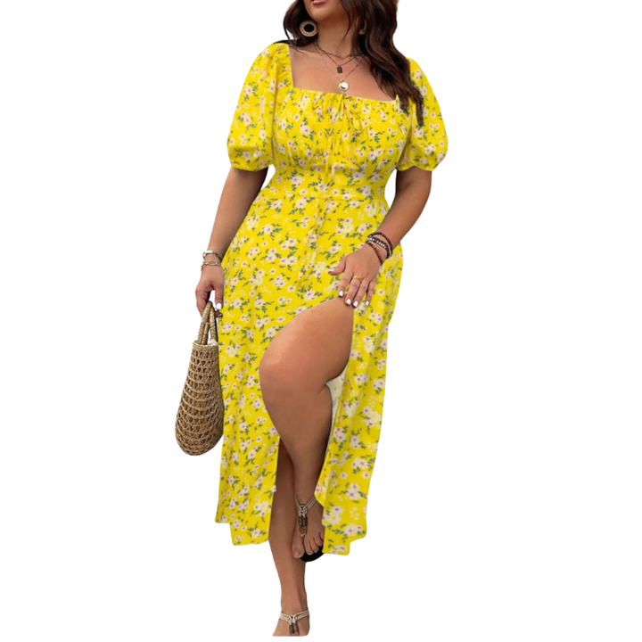 SANDRA™ – Robe tendance grande taille à imprimé floral