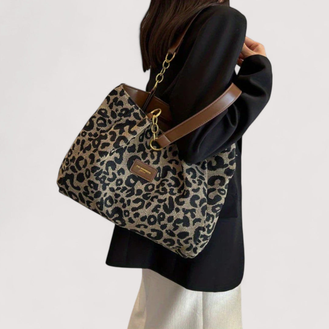 Sac de courses en toile Lévrier – Léopard