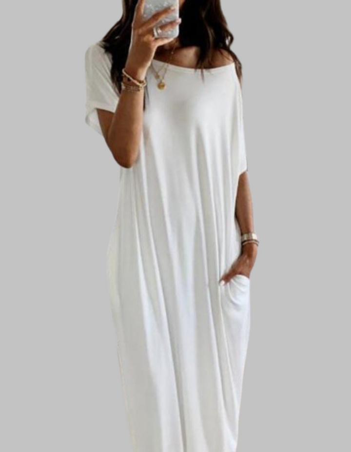SHAEL™ - Chemise de Nuit Ample à Col Rond
