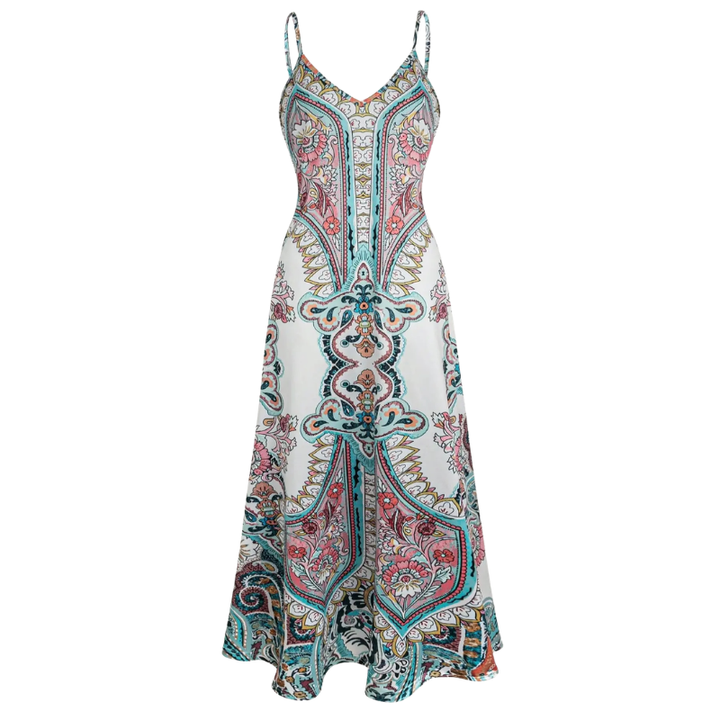 HELGA™ – Robe longue fluide à imprimé floral pour les vacances