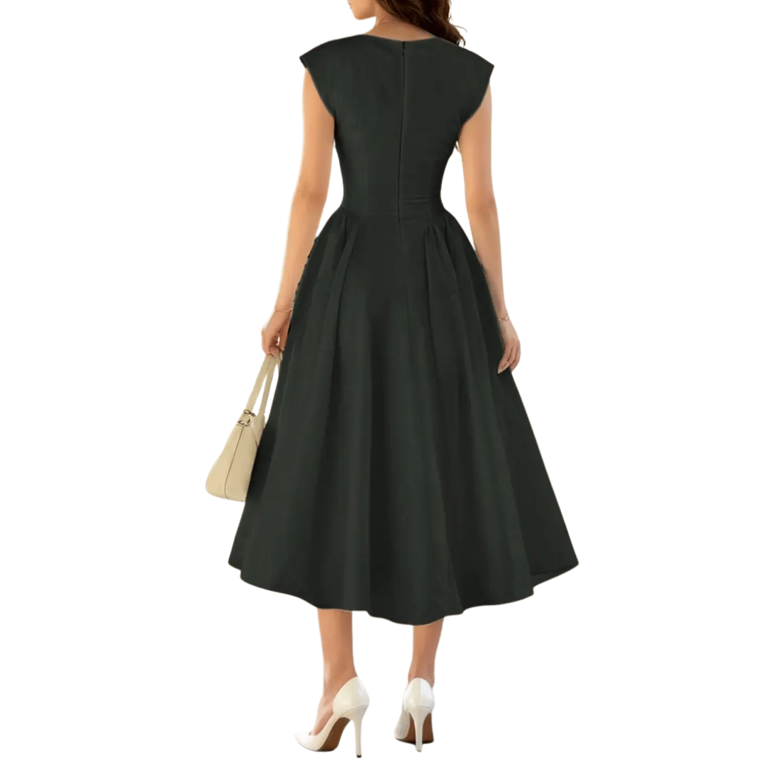 LENNORA™ – Robe longue chic à dos nu