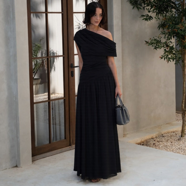 SHINA™ - Robe longue de soirée élégante à une épaule