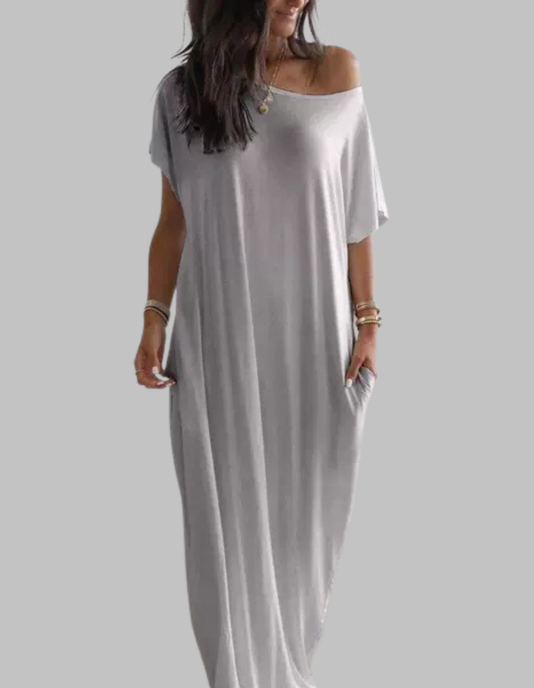 SHAEL™ - Chemise de Nuit Ample à Col Rond