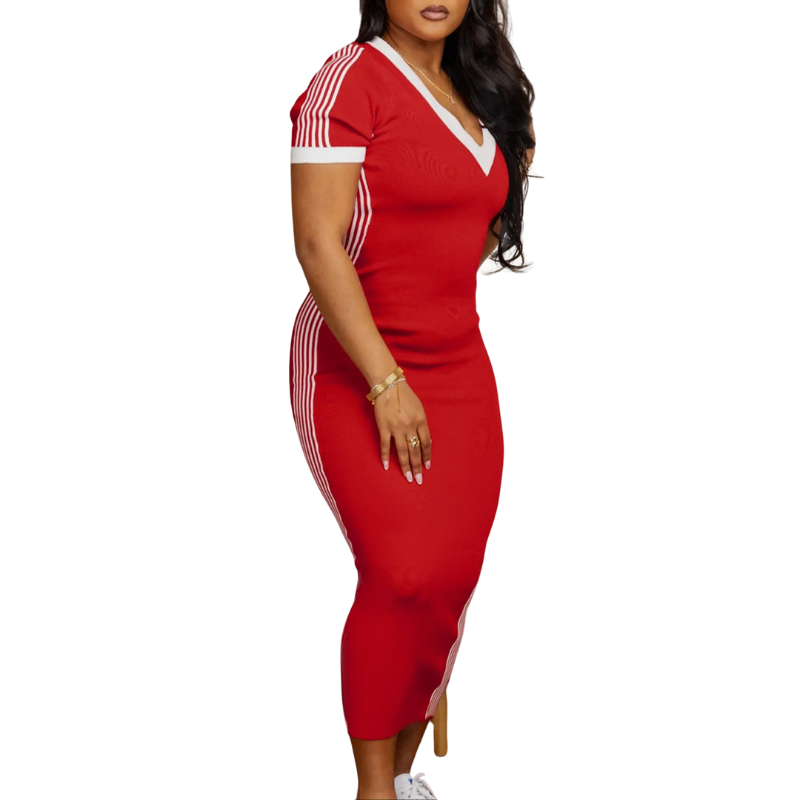 MILEY™ – Robe décontractée col en V pour l&