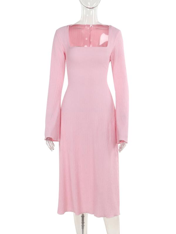 ERIN™ - Robe longue évasée à manches volantées, dos nu lacé sophistiqué