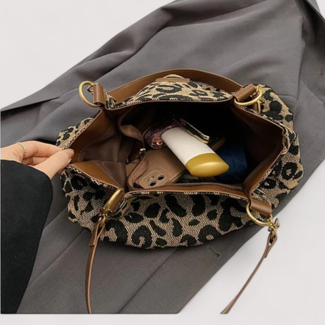 Sac de courses en toile Lévrier – Léopard
