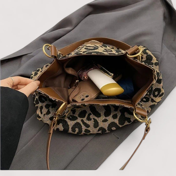 Sac de courses en toile Lévrier – Léopard