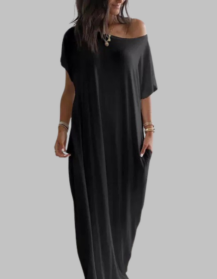 SHAEL™ - Chemise de Nuit Ample à Col Rond