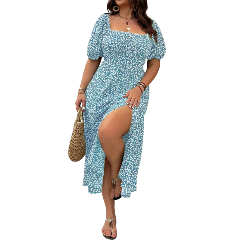 SANDRA™ – Robe tendance grande taille à imprimé floral