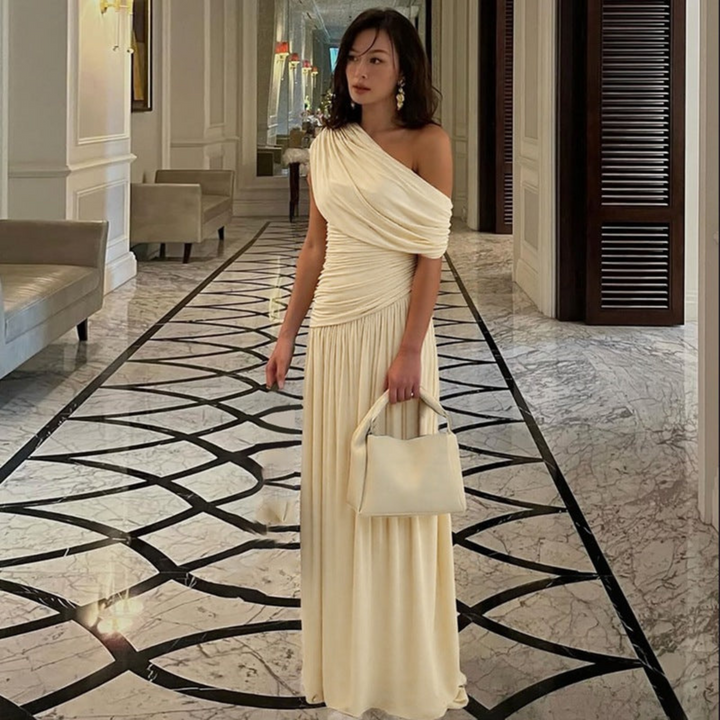 SHINA™ - Robe longue de soirée élégante à une épaule