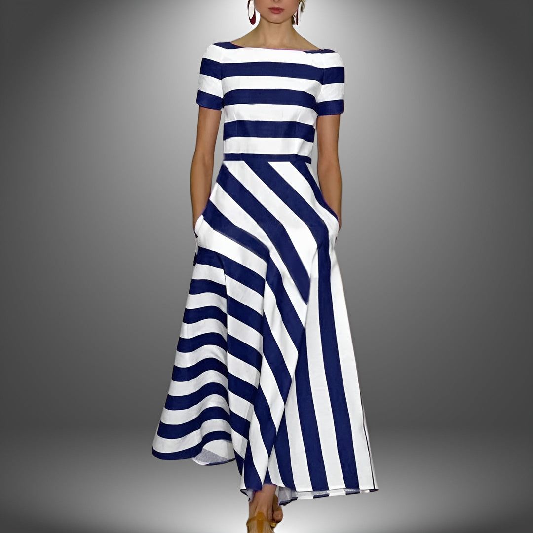 DIANE™ – Robe à rayures moderne et facile à porter