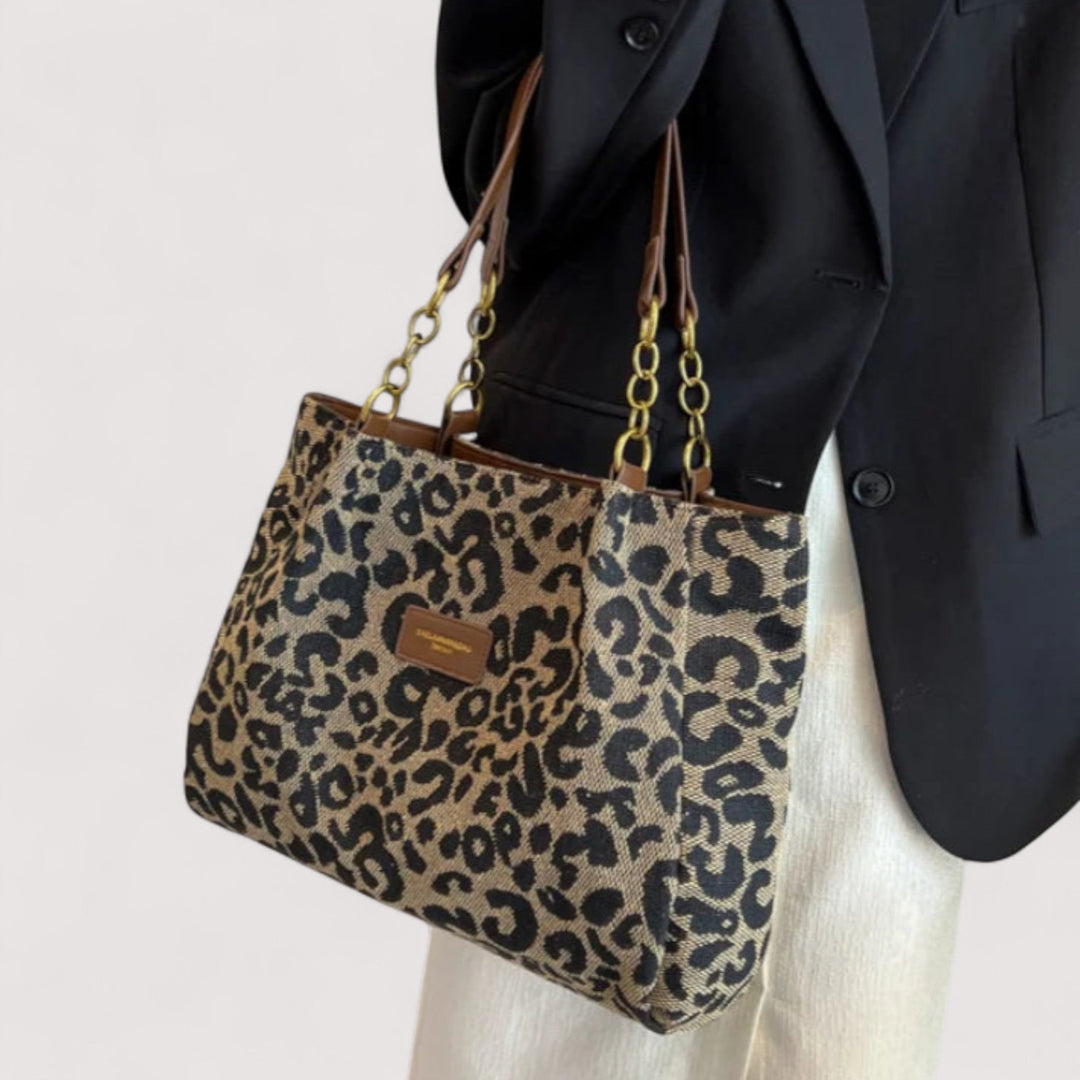 Sac de courses en toile Lévrier – Léopard