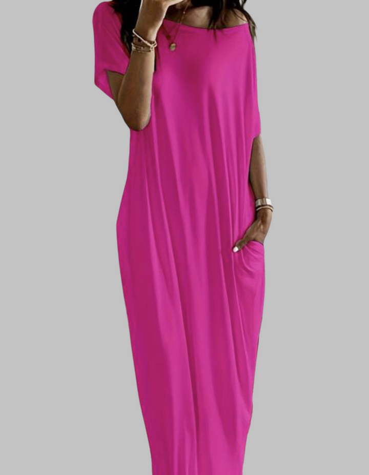 SHAEL™ - Chemise de Nuit Ample à Col Rond