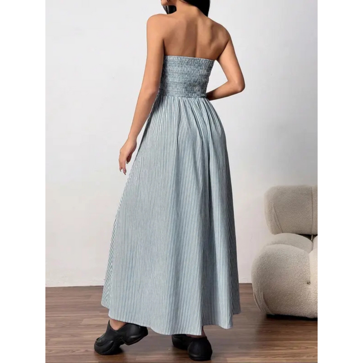 TRELLY™ – Robe longue tube classique rayée d&