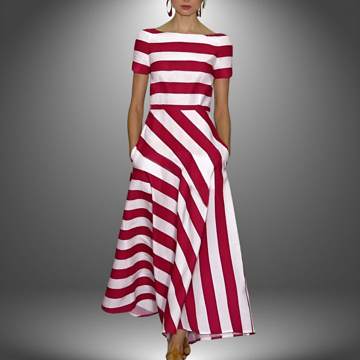 DIANE™ – Robe à rayures moderne et facile à porter