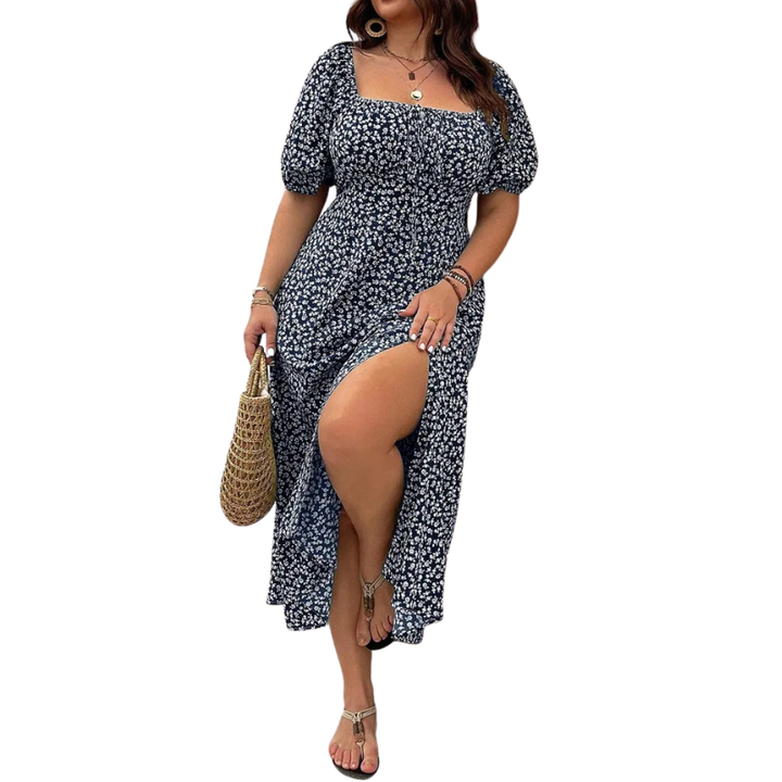 SANDRA™ – Robe tendance grande taille à imprimé floral