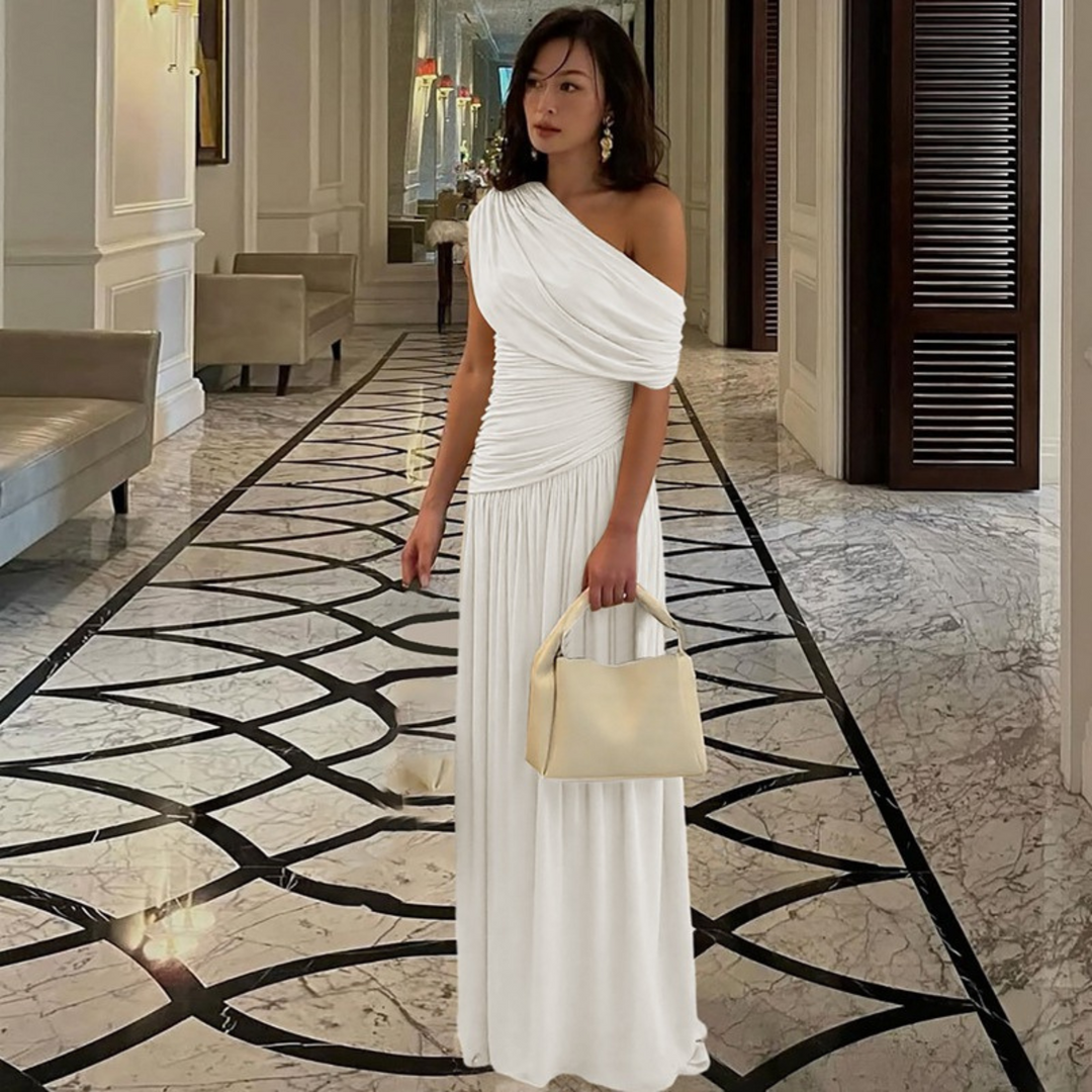 SHINA™ - Robe longue de soirée élégante à une épaule