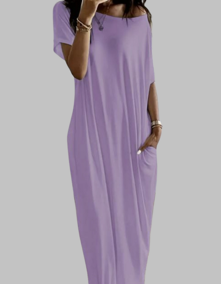 SHAEL™ - Chemise de Nuit Ample à Col Rond