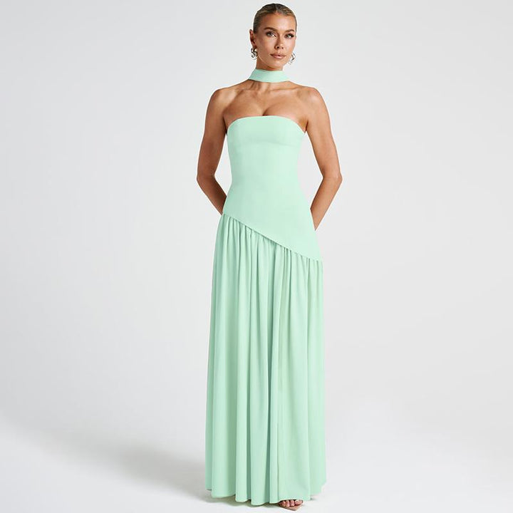 LINDSAY™ - Robe de soirée longue moulante sans manches élégante