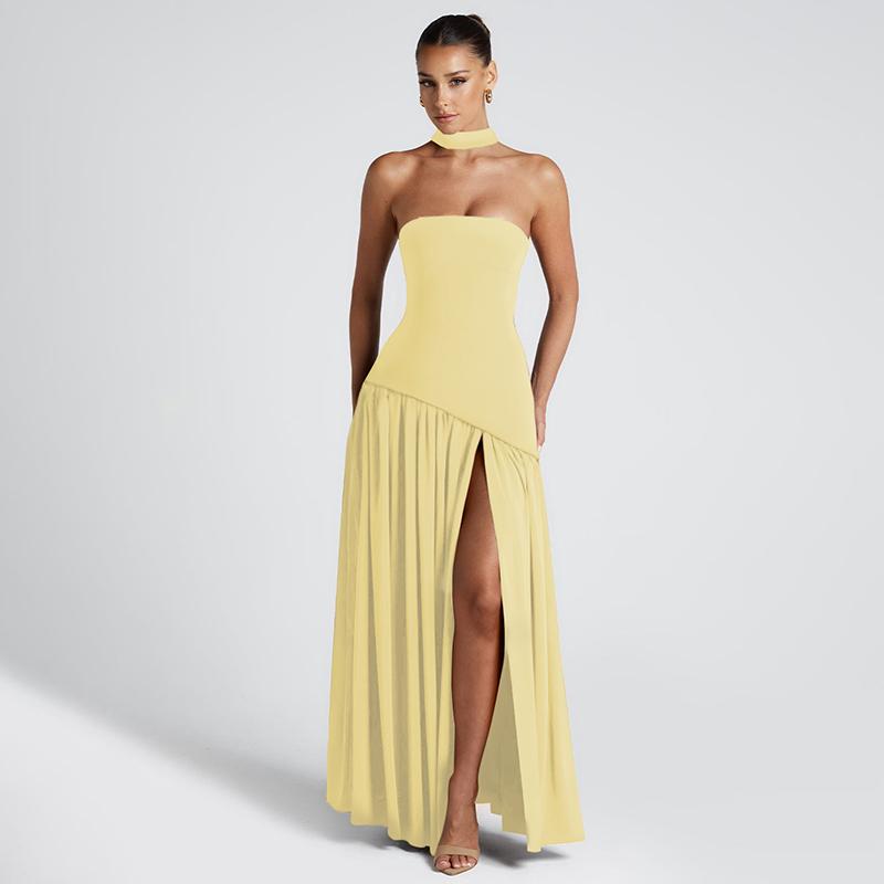 LINDSAY™ - Robe de soirée longue moulante sans manches élégante