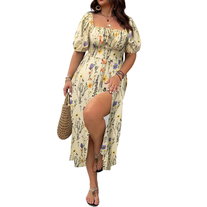SANDRA™ – Robe tendance grande taille à imprimé floral