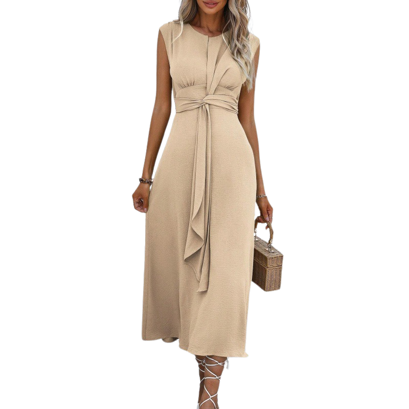 MIYA™ - Robe longue sans manches élégante à nouer à la taille