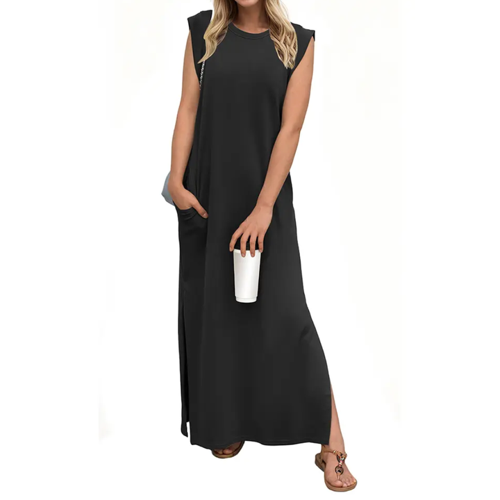 Robe longue fendue à poches WREN™ – Breezy
