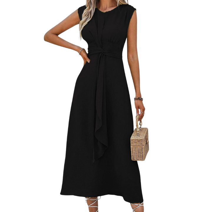 MIYA™ - Robe longue sans manches élégante à nouer à la taille