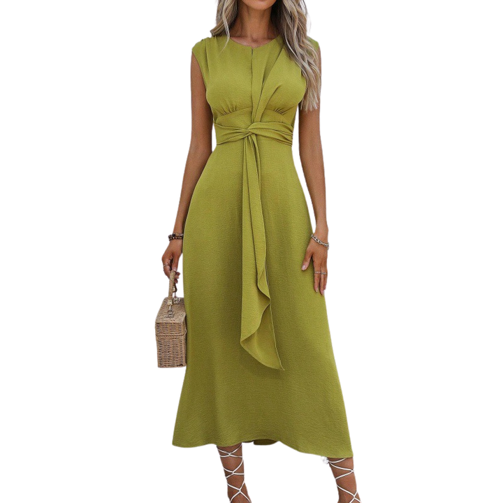 MIYA™ - Robe longue sans manches élégante à nouer à la taille