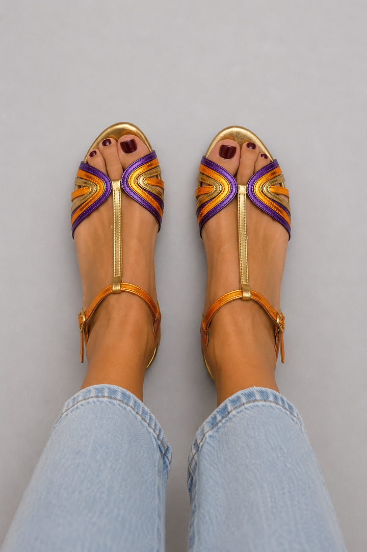 Viviana | Sandales couleur méditerranéenne