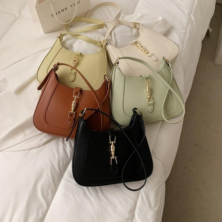 Sac à main fourre-tout porté épaule avec pochette classique
