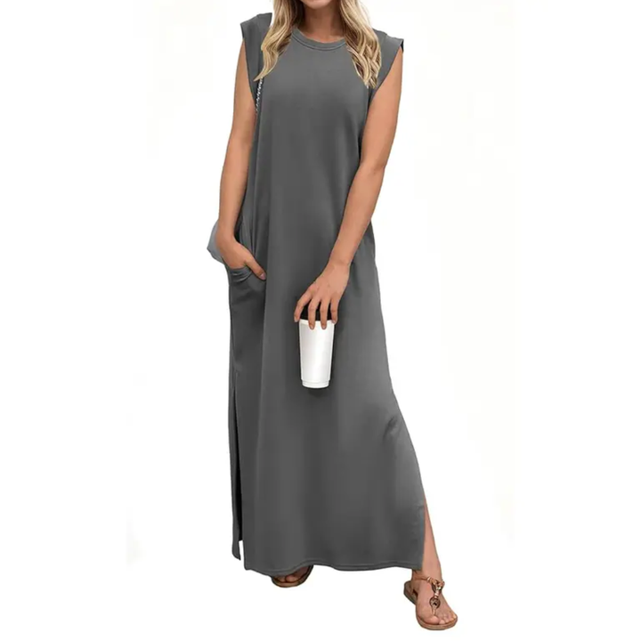 Robe longue fendue à poches WREN™ – Breezy