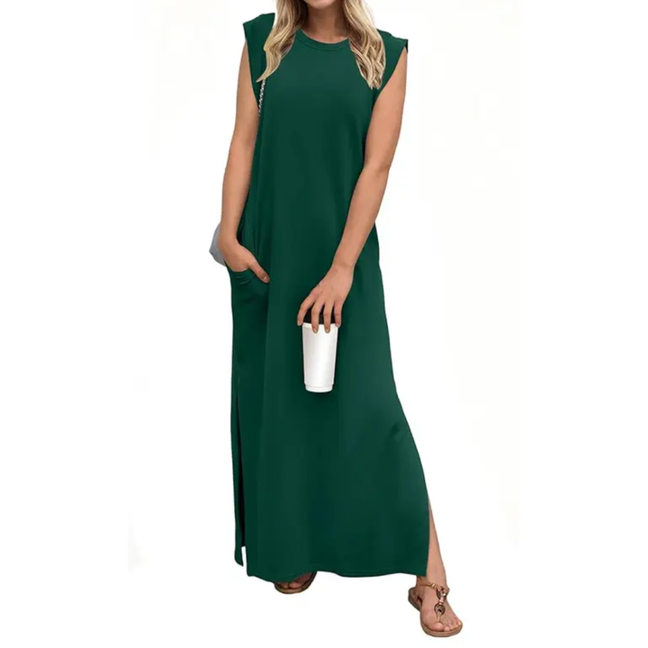 Robe longue fendue à poches WREN™ – Breezy