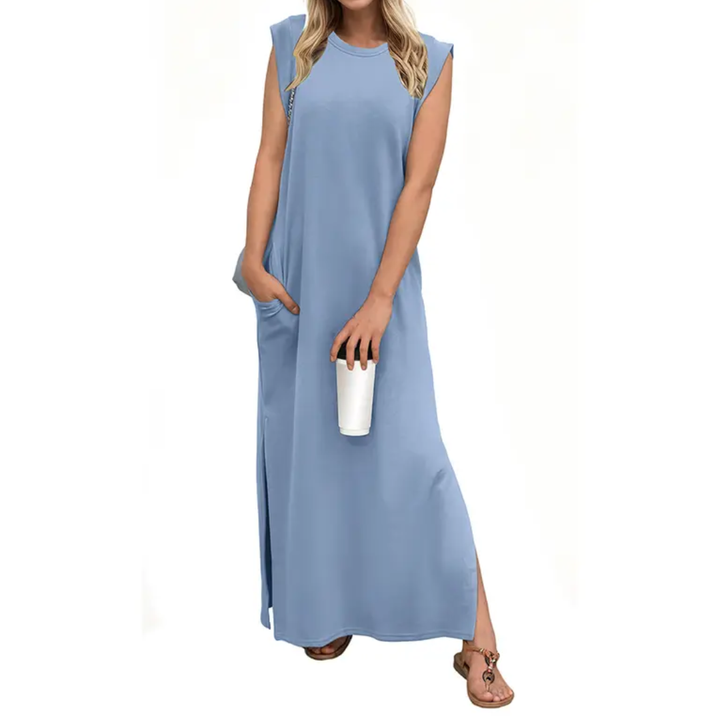 Robe longue fendue à poches WREN™ – Breezy