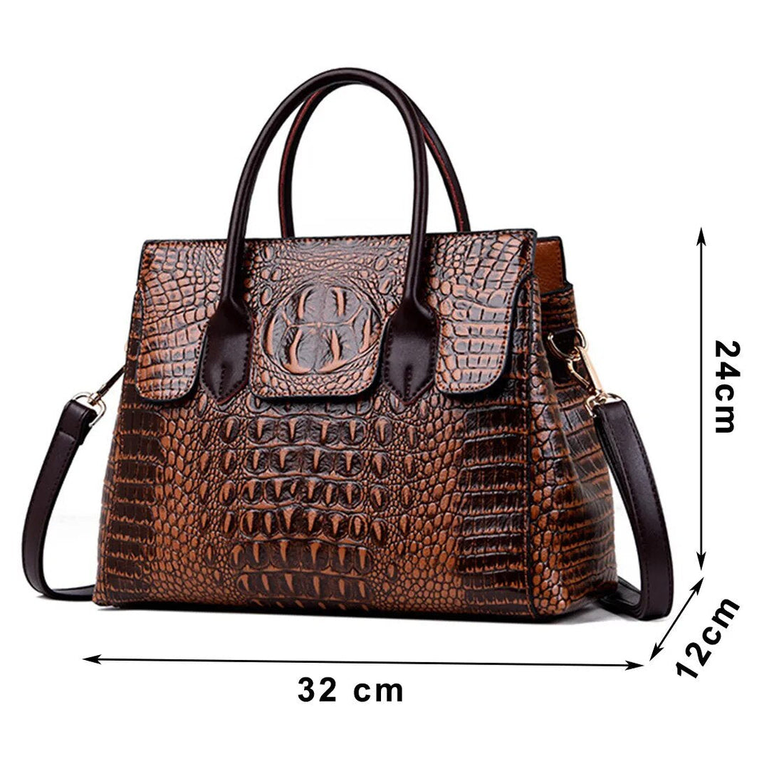 Sac à main de luxe en croco de créateur