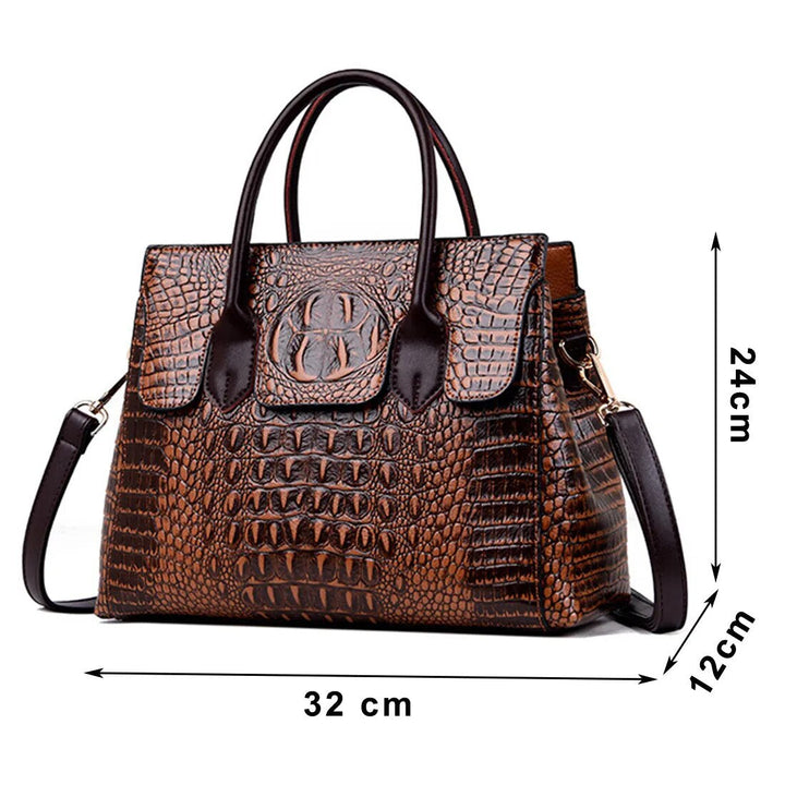 Sac à main de luxe en croco de créateur
