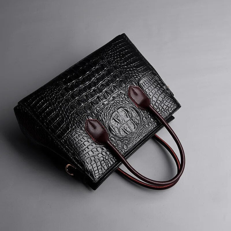 Sac à main de luxe en croco de créateur