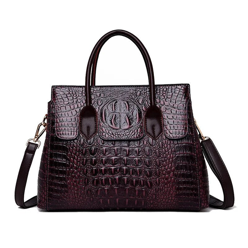 Sac à main de luxe en croco de créateur