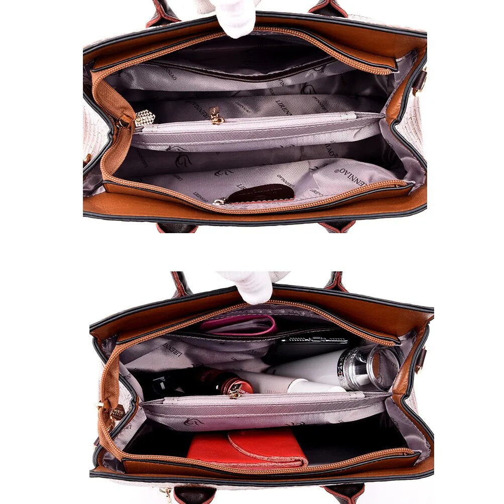 Sac à main de luxe en croco de créateur
