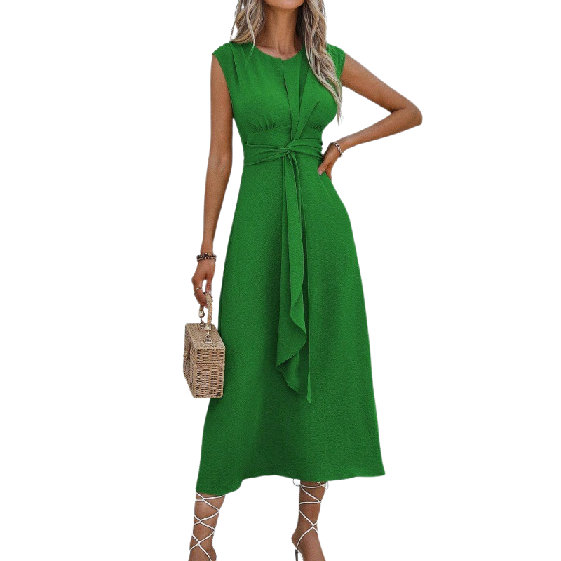 MIYA™ - Robe longue sans manches élégante à nouer à la taille