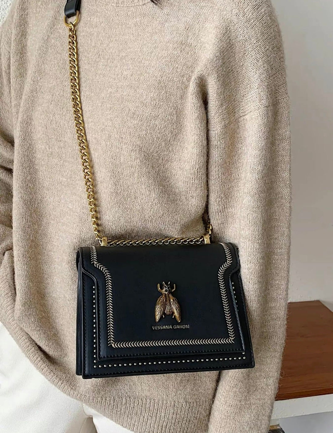 SIMONE™ - Sac à bandoulière de luxe intemporel