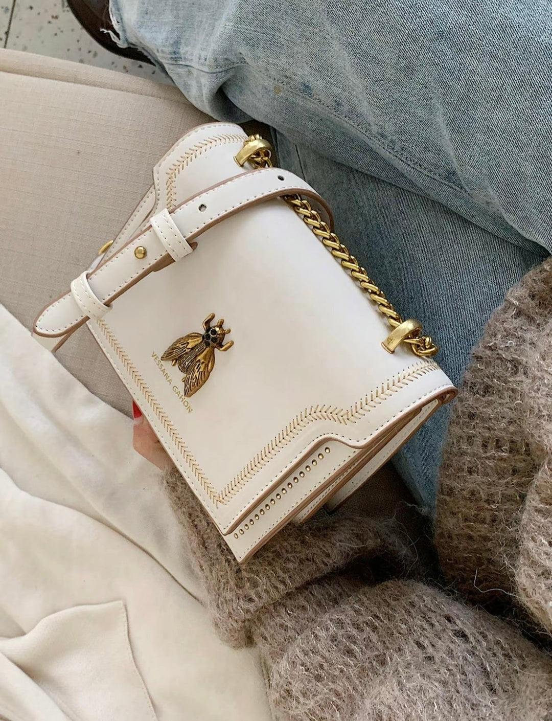SIMONE™ - Sac à bandoulière de luxe intemporel