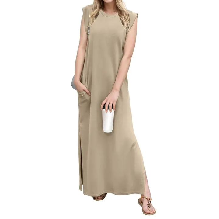 Robe longue fendue à poches WREN™ – Breezy