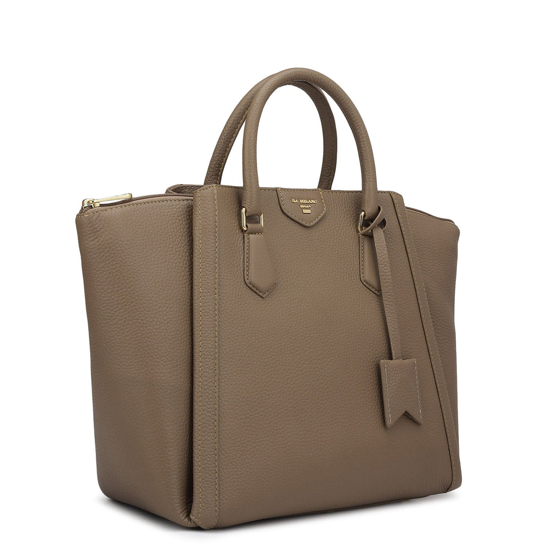 Élégance Paris - Sac Cartable Classique en Cuir Ciré
