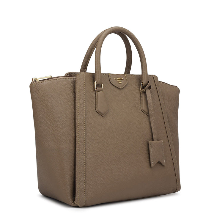 Élégance Paris - Sac Cartable Classique en Cuir Ciré