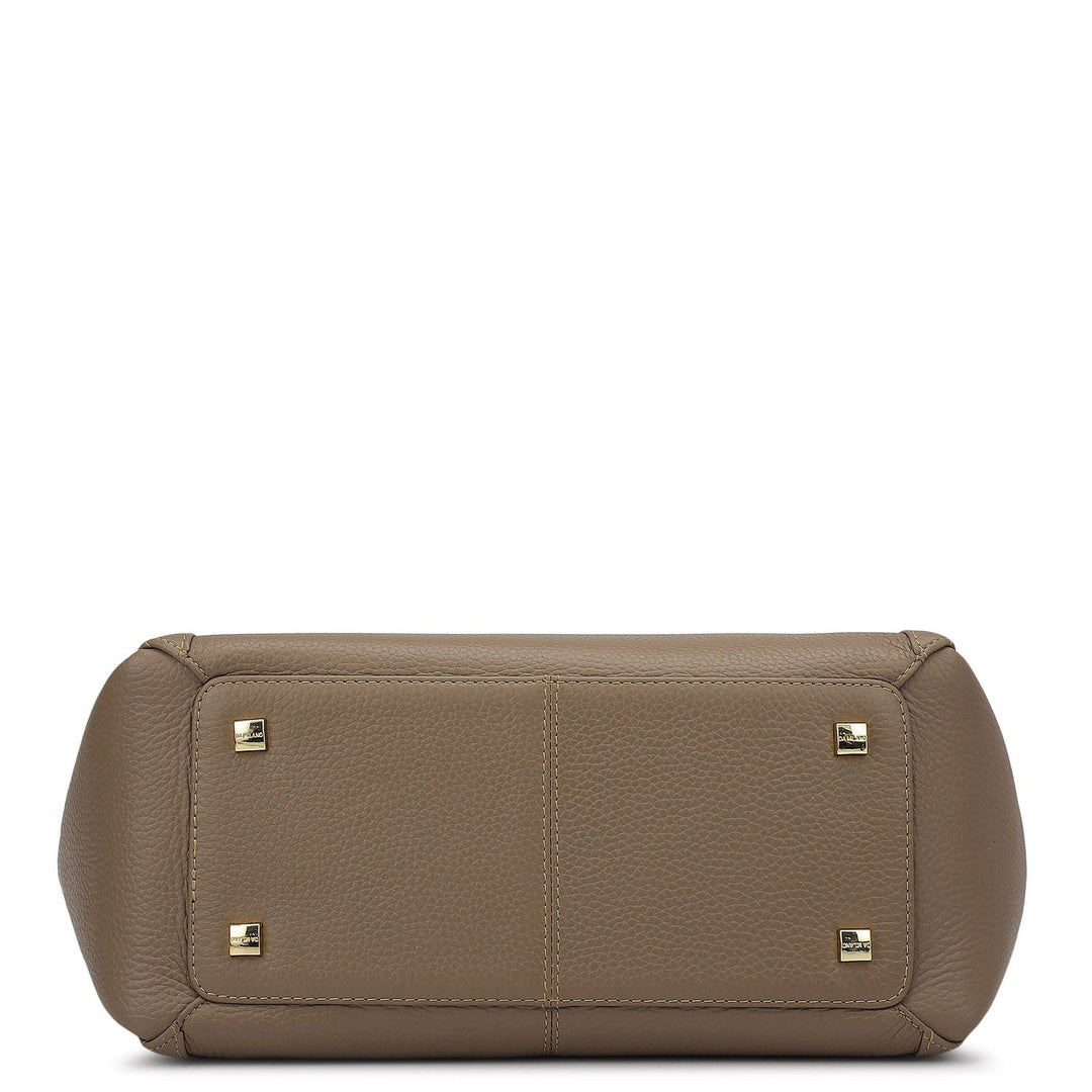 Élégance Paris - Sac Cartable Classique en Cuir Ciré