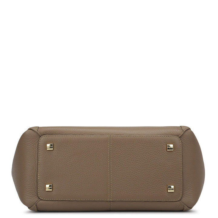 Élégance Paris - Sac Cartable Classique en Cuir Ciré